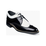 00605, Stacy Adams Leather Shoes Dayton Wintip Oxford Black White