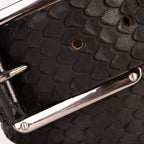 The Caesars Black Leather Belt