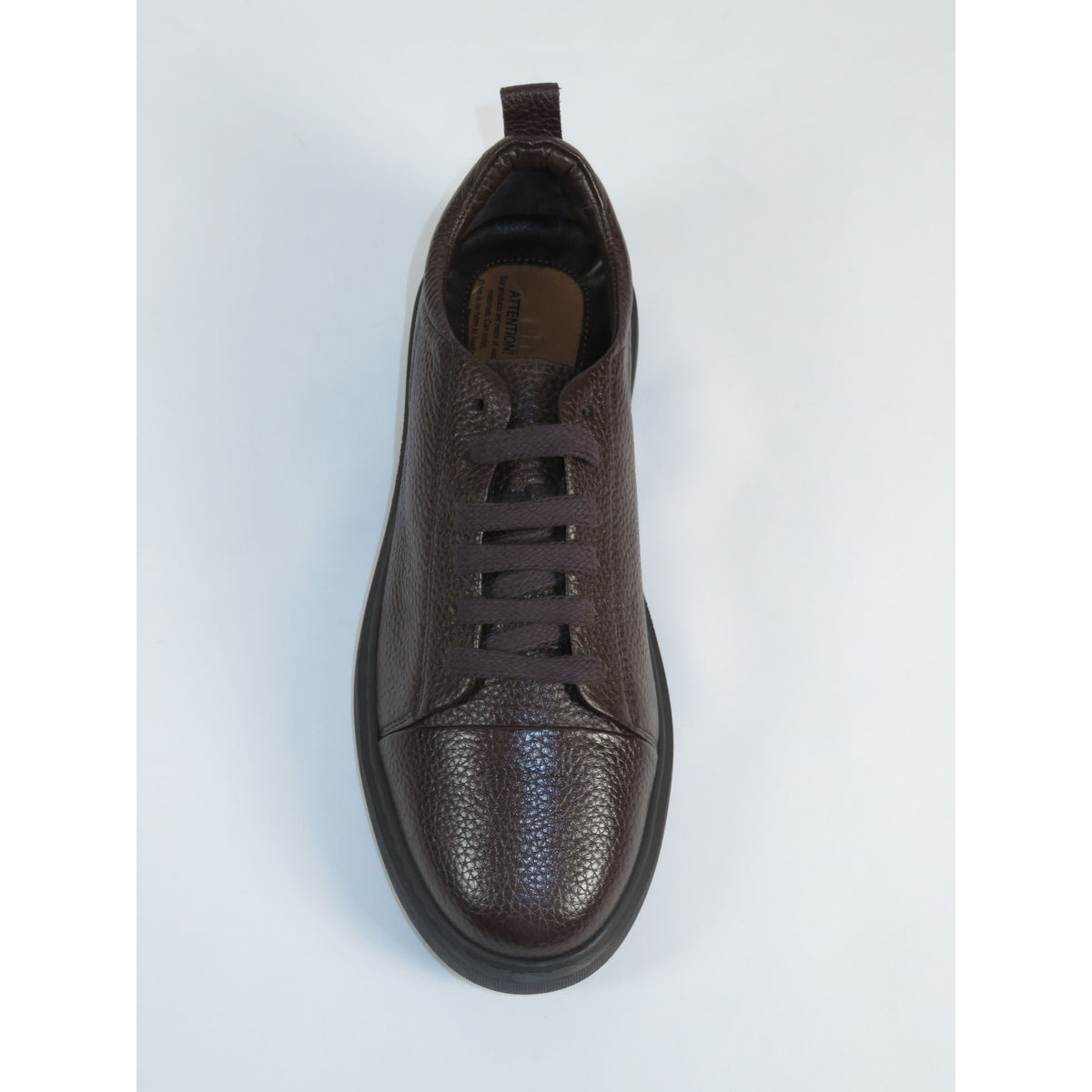 Men's Fashion Sneaker Shoes By SHENBINS Soft Deer Leather Hand Made in Turkey 0168 Brown)