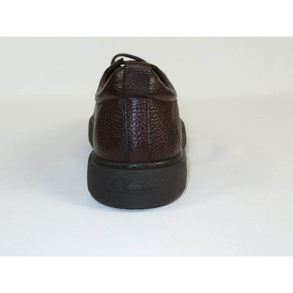 Men's Fashion Sneaker Shoes By SHENBINS Soft Deer Leather Hand Made in Turkey 0168 Brown)
