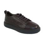 Men's Fashion Sneaker Shoes By SHENBINS Soft Deer Leather Hand Made in Turkey 0168 Brown)