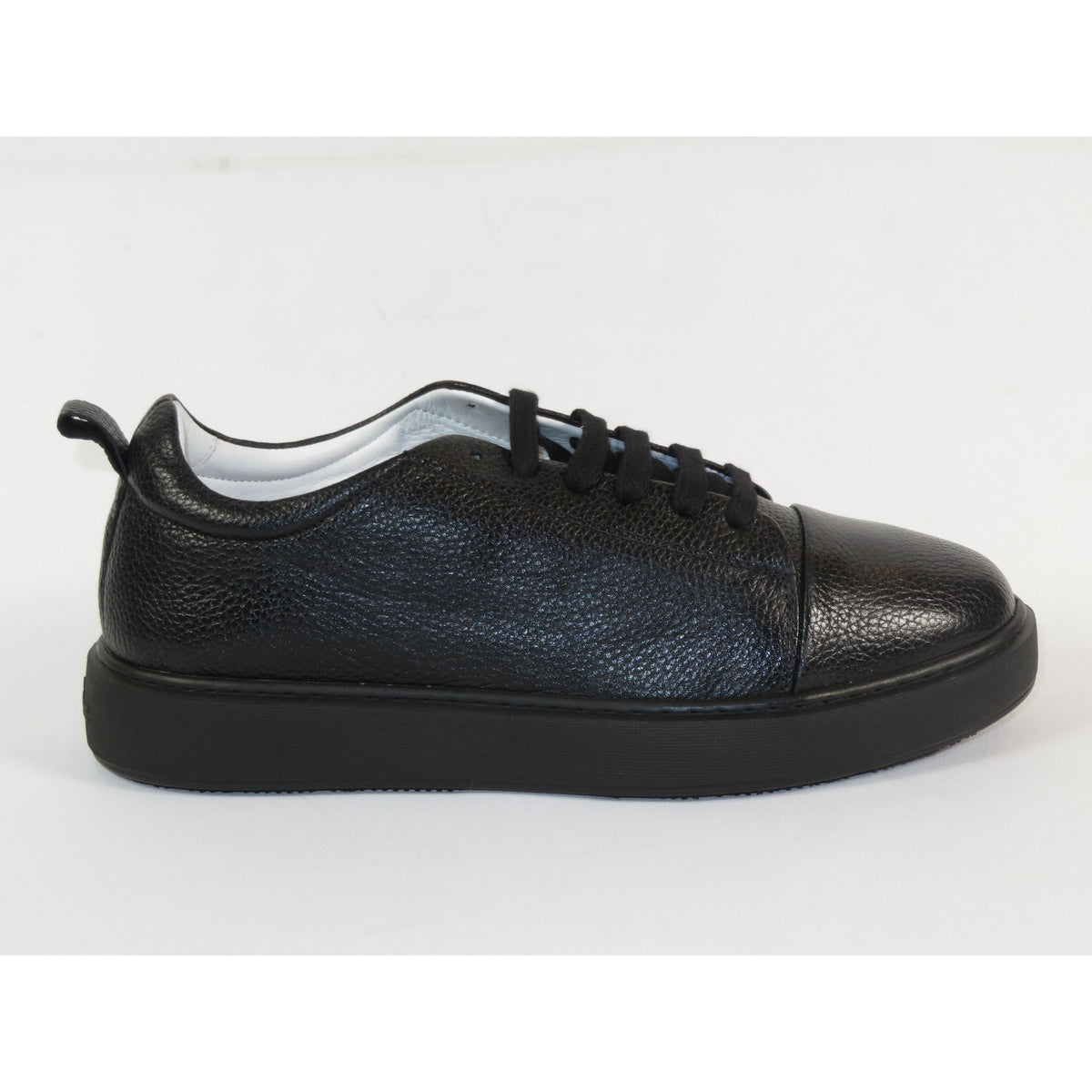 Men's Fashion Sneaker Shoes By SHENBINS Soft Deer Leather Hand Made in Turkey 0168 Black