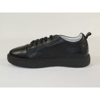 Men's Fashion Sneaker Shoes By SHENBINS Soft Deer Leather Hand Made in Turkey 0168 Black