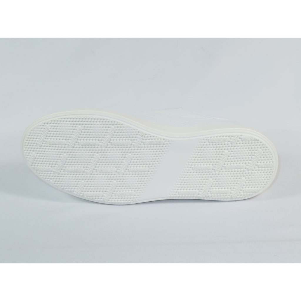 Men's Fashion Sneaker Shoes By SHENBINS Soft Deer Leather Hand Made in Turkey 0168 White