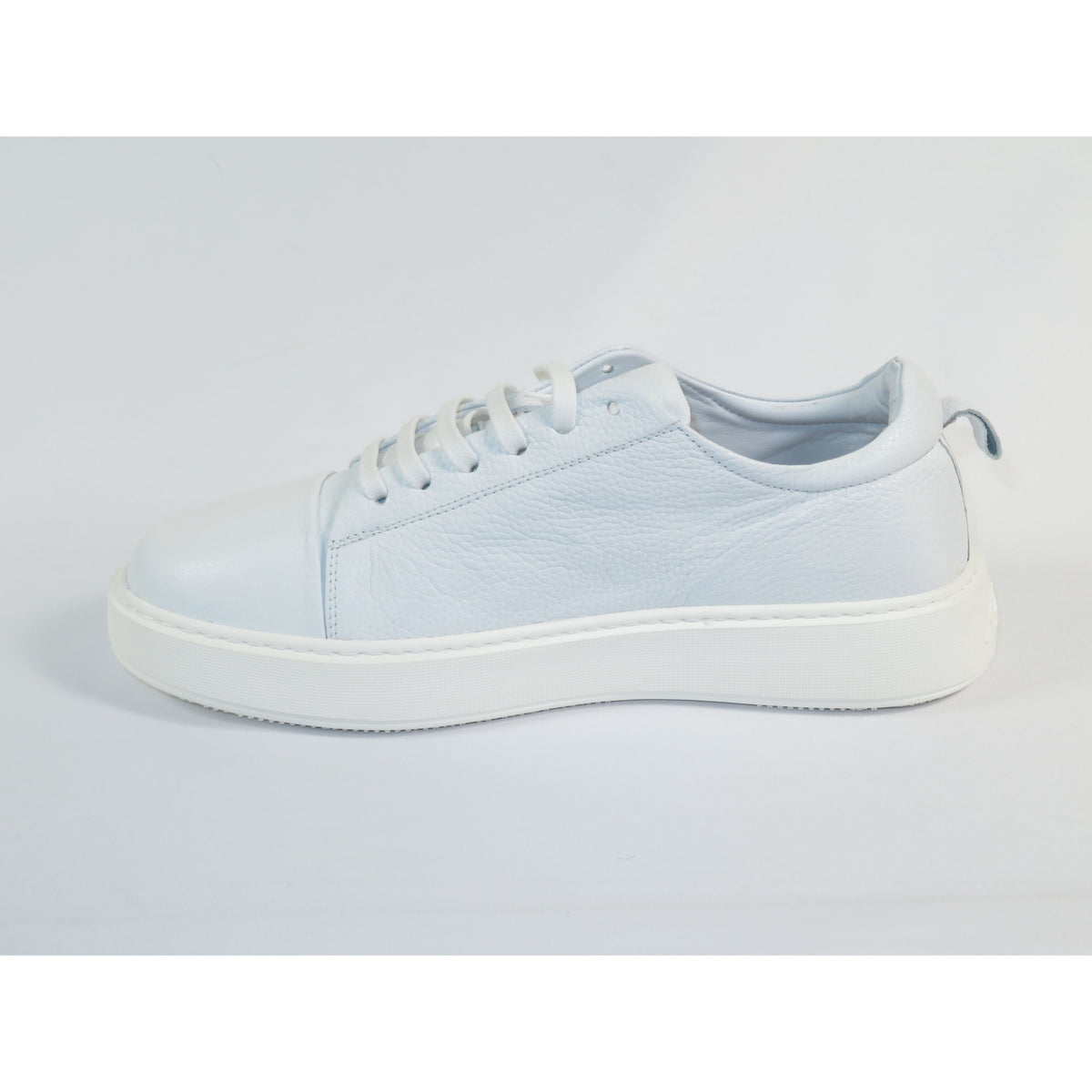Men's Fashion Sneaker Shoes By SHENBINS Soft Deer Leather Hand Made in Turkey 0168 White