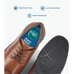 Nunn Bush KORE Pro Cap Toe Oxford Walking Shoes Cognac Leather 84944-221
