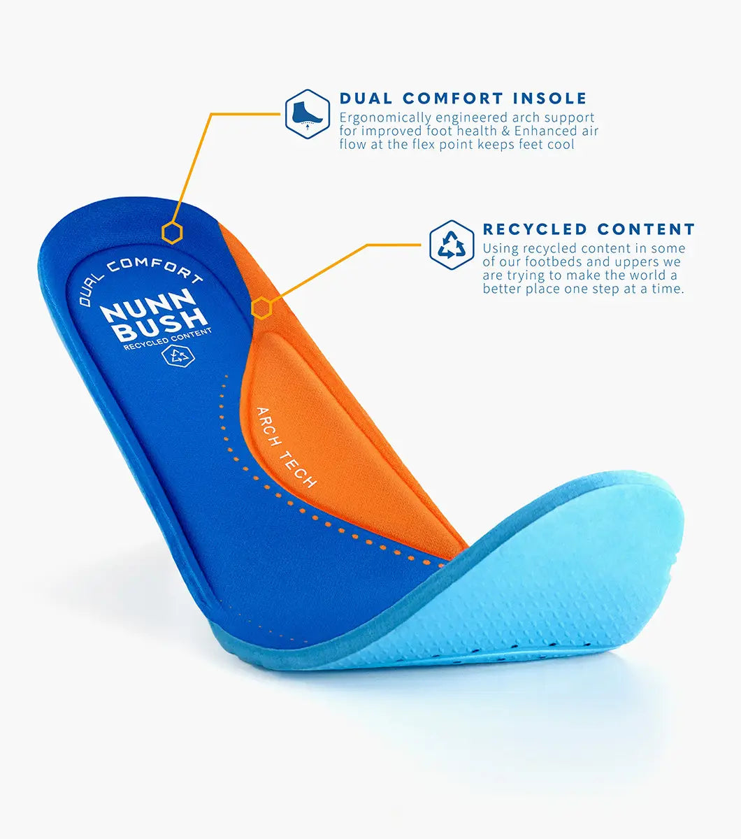 Nunn Bush Karnak Plain Toe Chelsea Boot Leather Tan Crazy Horse  85137-239