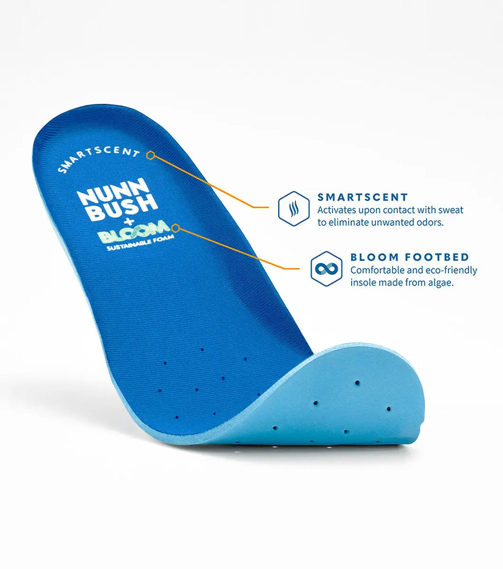 Nunn Bush Chase Casual Moc Toe Slip-On Walking Shoes Cognac Multi 85106-229