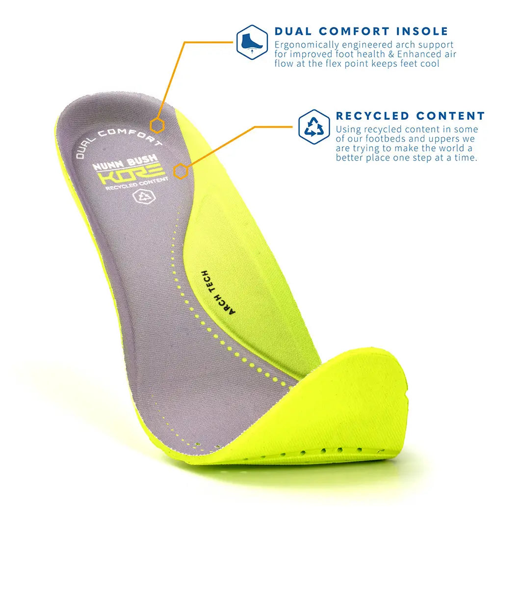 Nunn Bush KORE EZ Icon Moc Toe Slip On Handsfree Shoes Cognac 85146-221