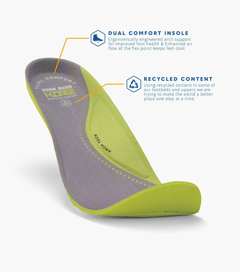 Nunn Bush KORE Swift Moc Toe Sneaker Comfort Cognac Multi 85151-229