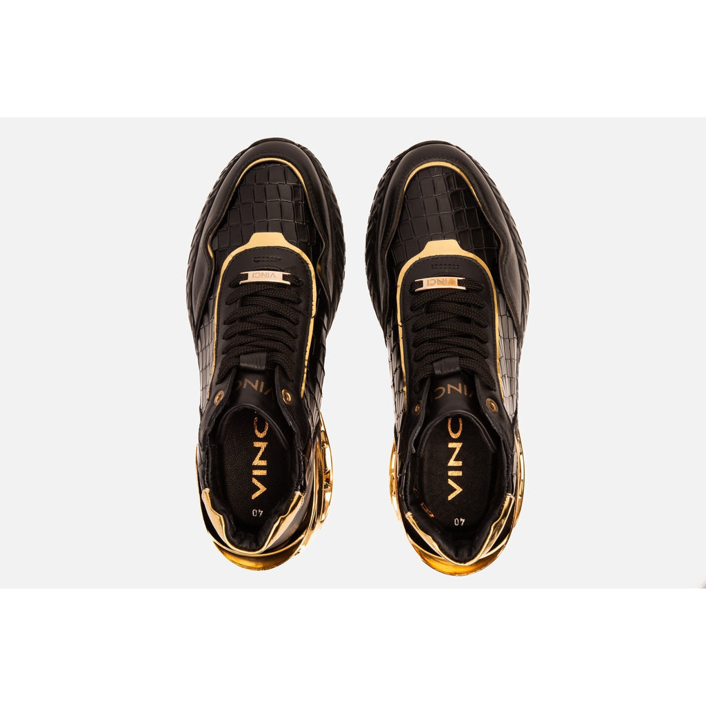 Bellagio Black & Gold High-Top Men Sneaker