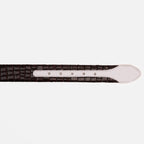 The Bellagio Brown & White Leather Belt