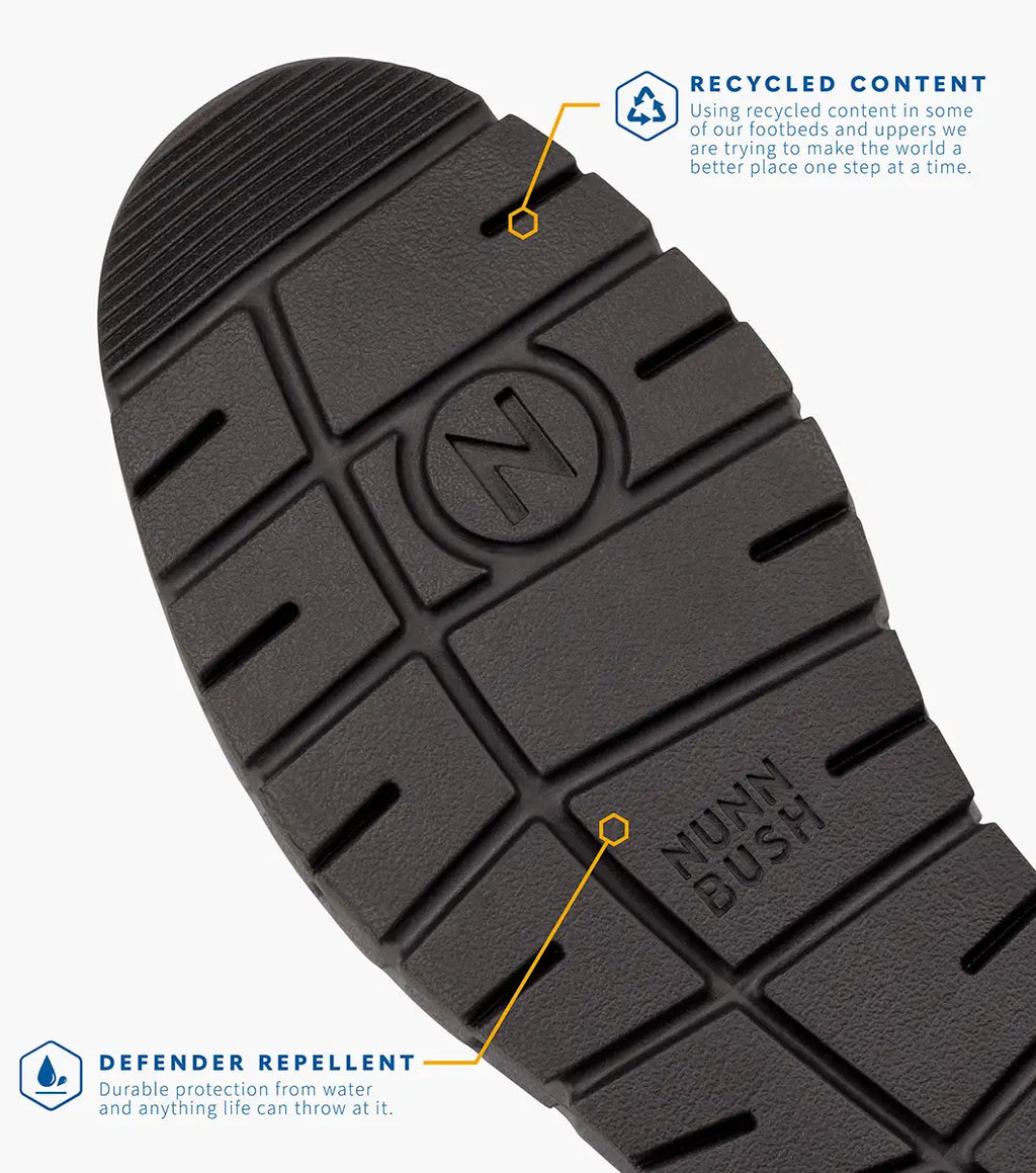 Nunn Bush Karnak Plain Toe Chelsea Boot Leather Black Tumbled  85137-007