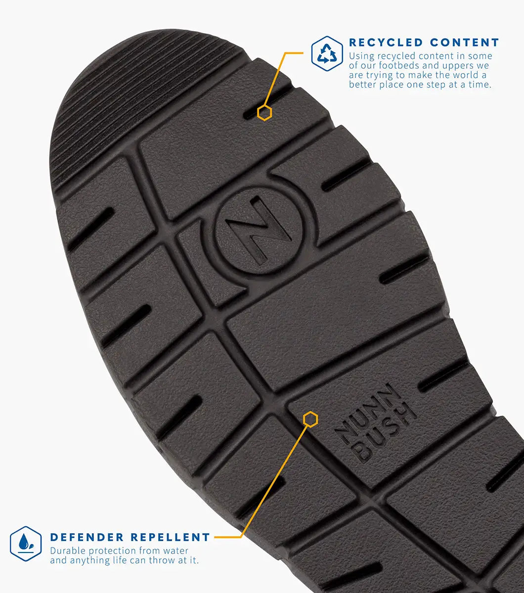 Nunn Bush Karnak Plain Toe Chelsea Boot Leather Black Tumbled  85137-007