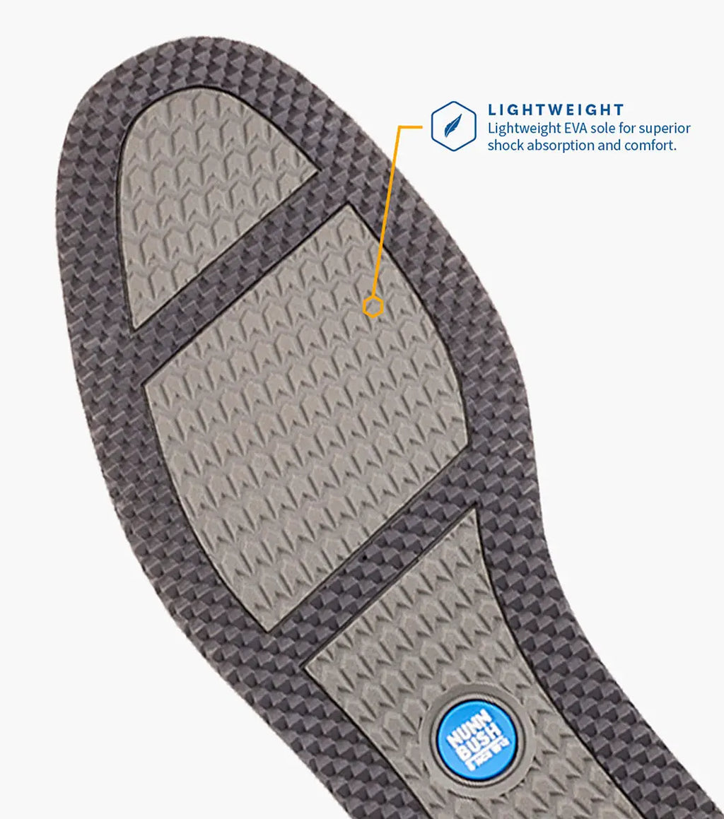 Nunn Bush Hyde II Moc Toe Slip On Shoes Comfortable Cognac 81360-221