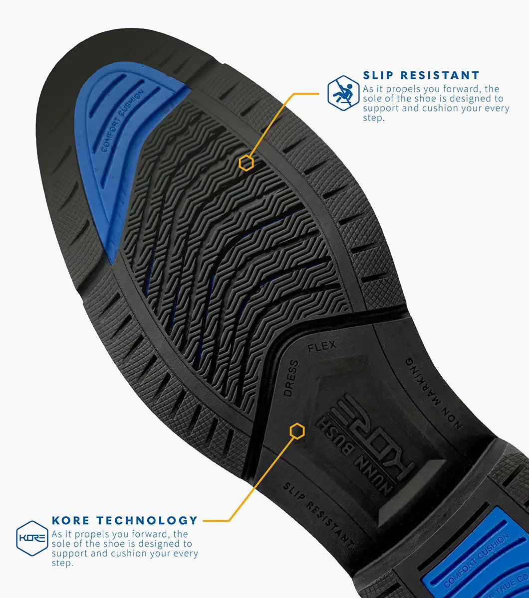 Nunn Bush KORE EZ Icon Moc Toe Slip On Handsfree Shoes Cognac 85146-221