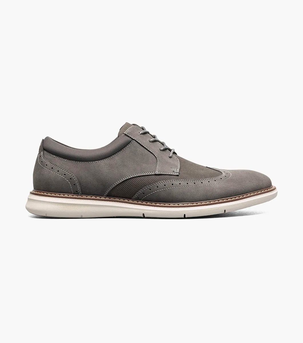 Nunn Bush Chase Wingtip Oxford Walking Shoes Gray Multi 85128-062