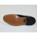 Men's Shoes By SHENBINS Soft Buffalo & Deer Leather Hand Made Slip On 0421 Black