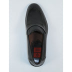 Men's Shoes By SHENBINS Soft Buffalo & Deer Leather Hand Made Slip On 0421 Black