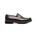 Nunn Bush Odin II Moc Toe Penny Loafer Shoes Black Multi 85154-009