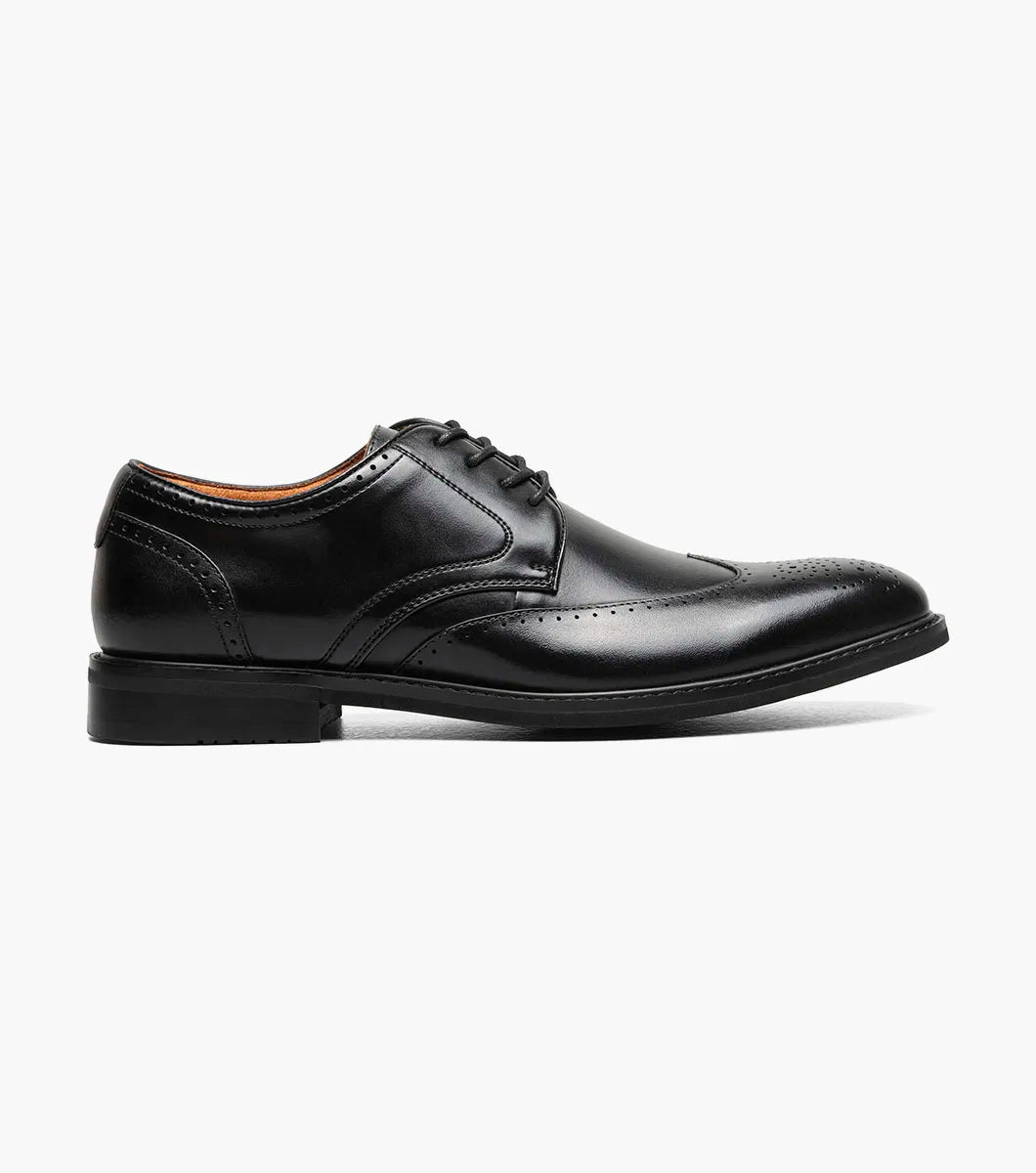 Stacy Adams Bennett Wingtip Oxford Classic Shoes Black 25752-001