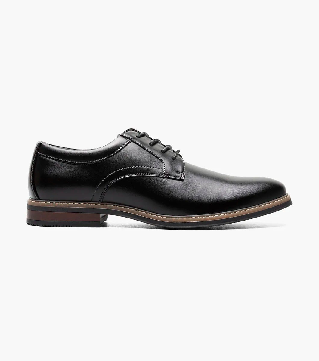 Nunn Bush Carmelo Plain Toe Oxford Walking Shoes Black 81509-001