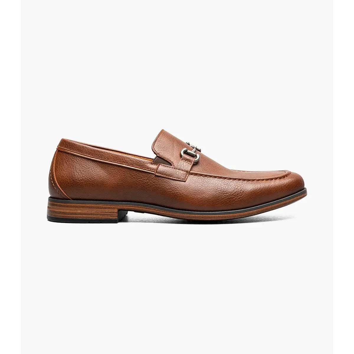 Stacy Adams Richmont Moc Toe Bit Slip On Shoes Cognac Tumbled 21567-222