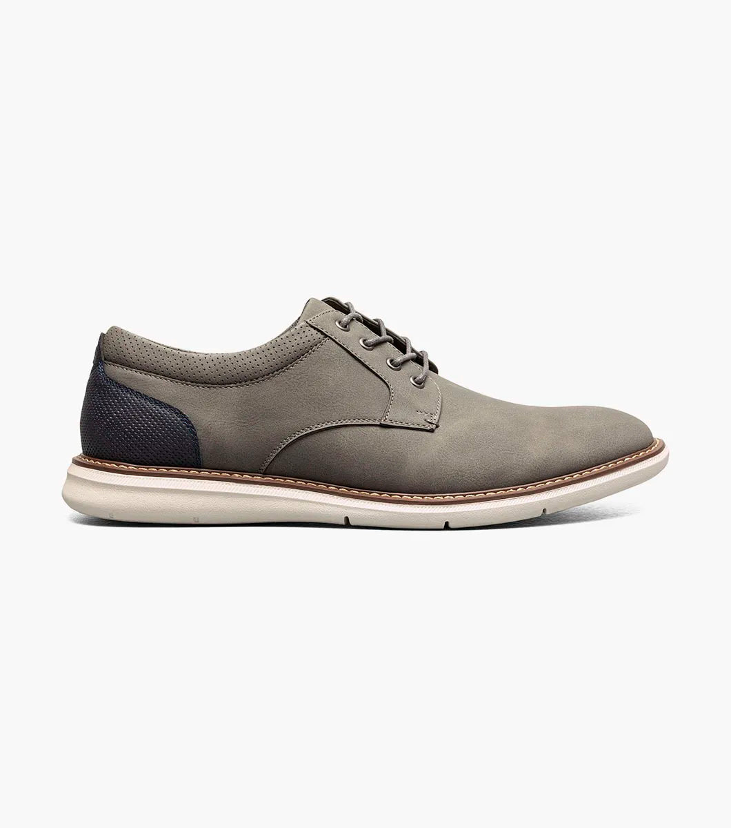 Nunn Bush Chase Casual Plain Toe Oxford Shoes Athletic Sole Gray 85093-020