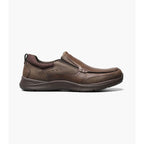 Nunn Bush Conway Moc Toe Slip On Walking Shoes Dark Brown 84846-201