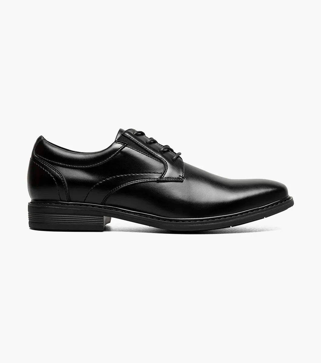 Nunn Bush Jarvis Plain Toe Oxford Men's Shoes Dressy Black 81544-001