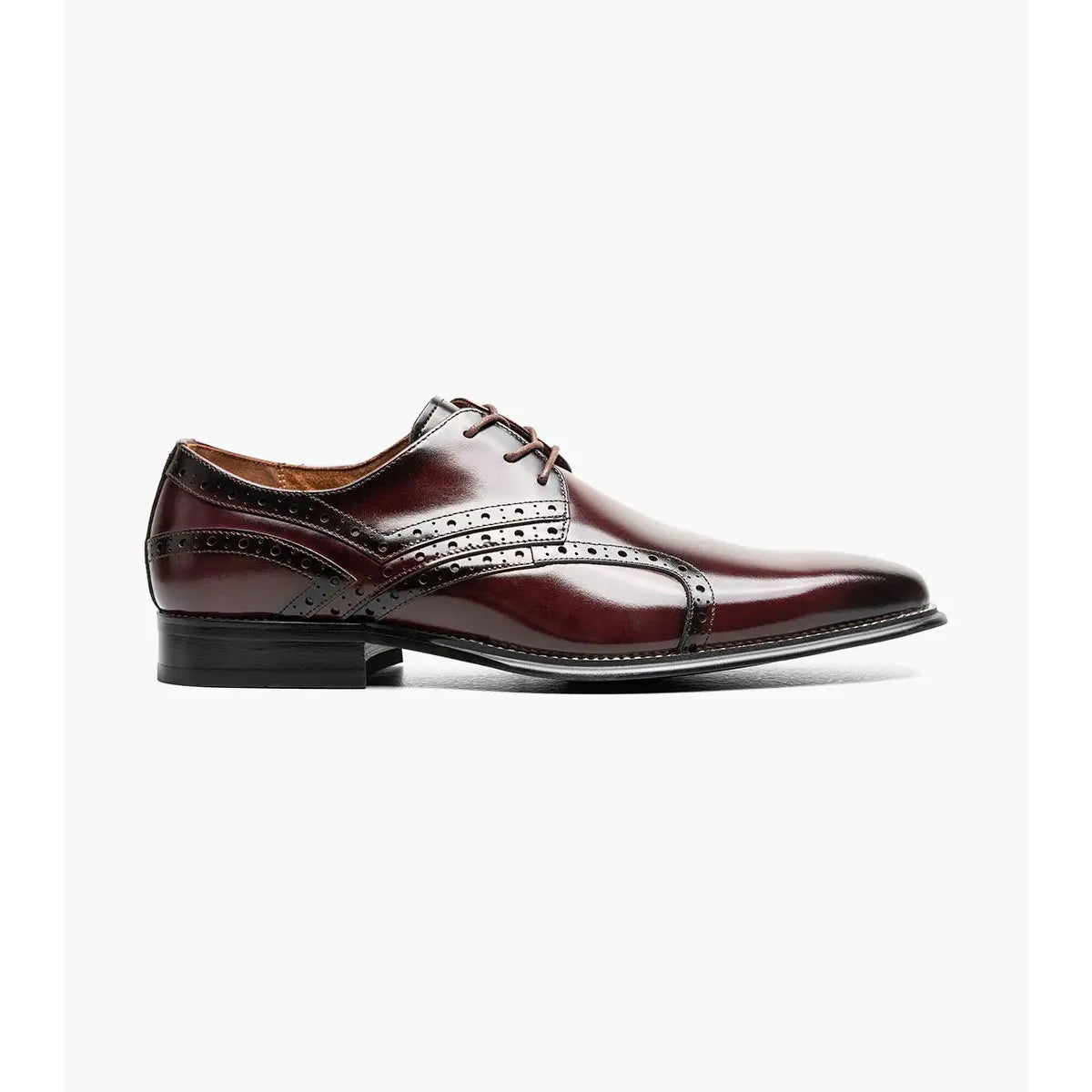 Stacy Adams Alexander Plain Toe Oxford Dress Shoes Burgundy 25791-601