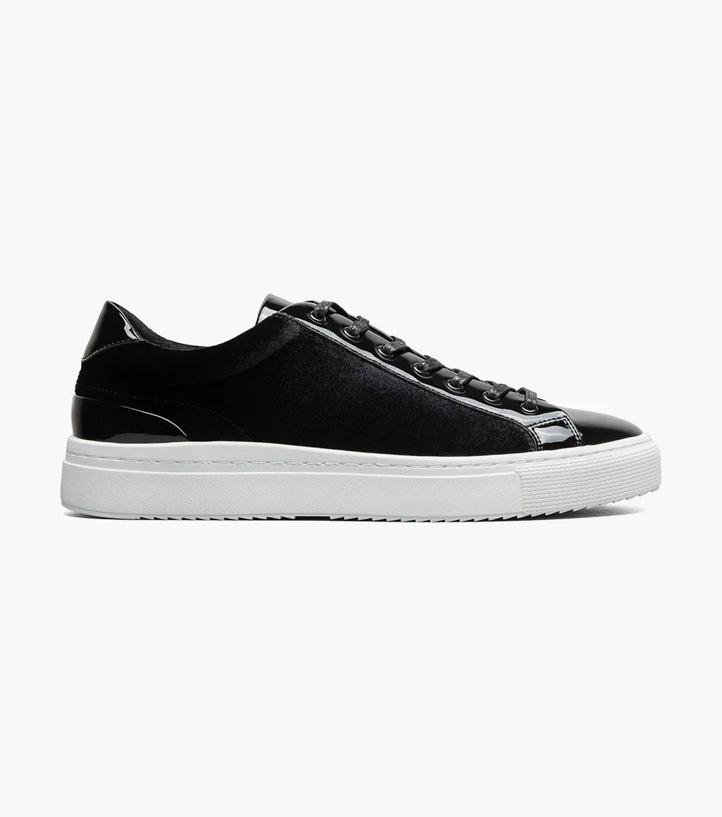 Stacy Adams Dante Lace To Toe Sneaker Patent Leather Black 25806-001