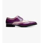 Stacy Adams Tindall Wingtip Oxford Men's Shoes 25832-540 Purple Multi