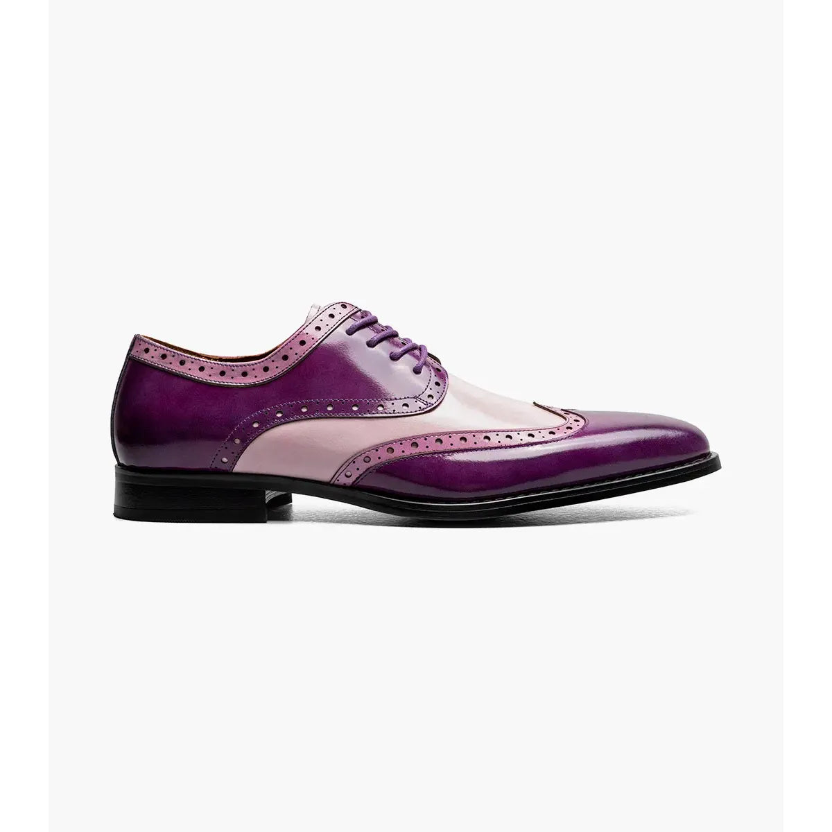Stacy Adams Tindall Wingtip Oxford Men's Shoes 25832-540 Purple Multi