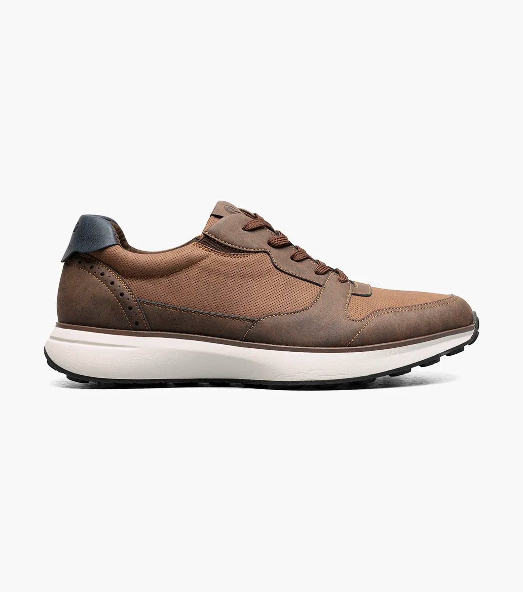 Nunn Bush KORE Swift Moc Toe Sneaker Comfort Brown Multi 85151-249