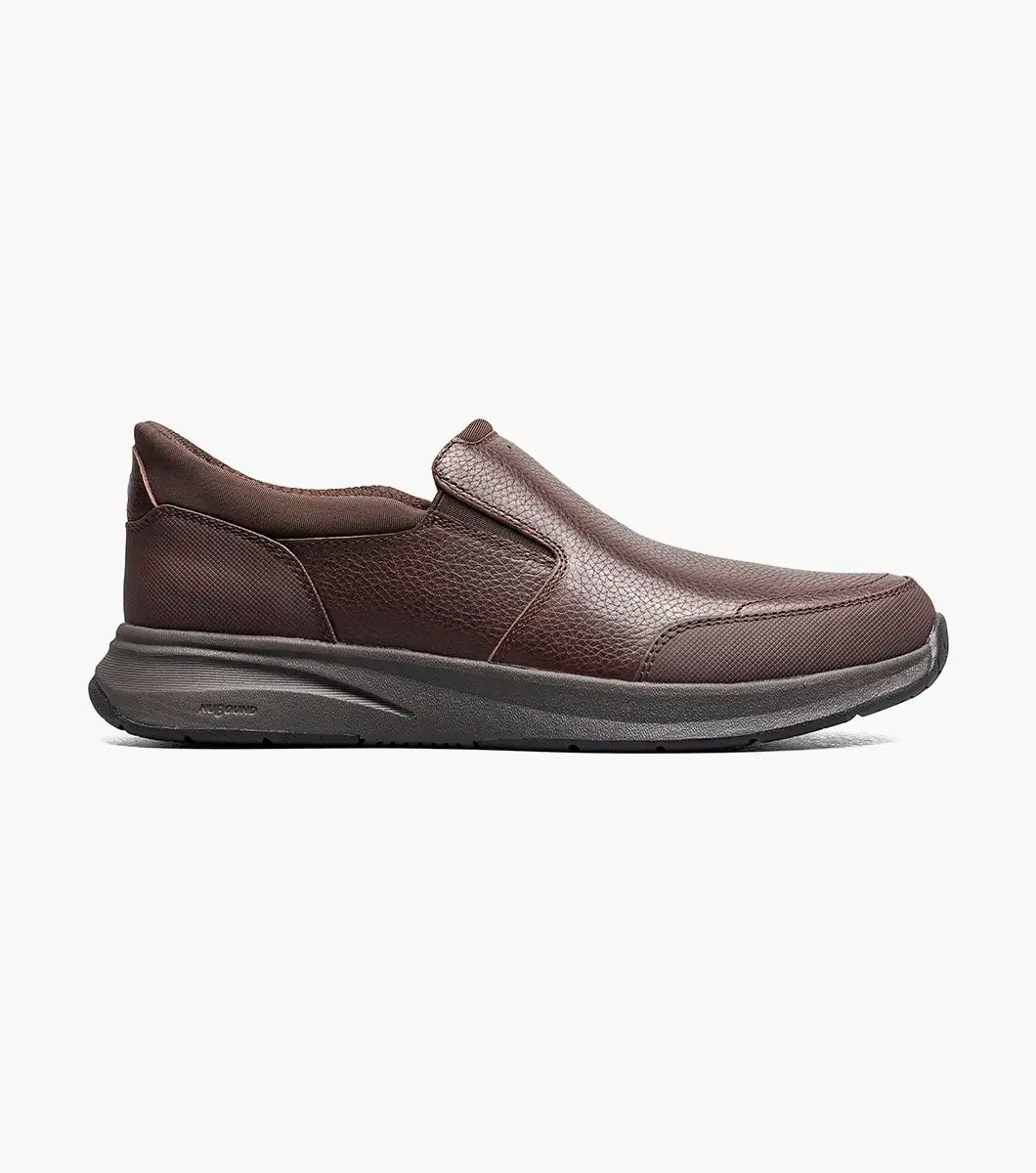 Nunn Bush KORE Taz EZ Hands-Free Moc Toe Slip-On Brown Tumbled 85192-247