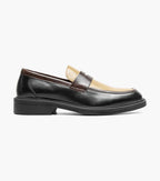 Stacy Adams Everett Moc Toe Penny Slip On Black Brown 25790-963