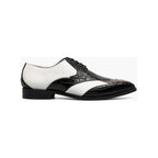 Stacy Adams Tristano Modified Bike Toe Oxford Shoes Black Gray 25694-910
