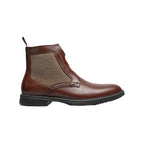 Stacy Adams Thompson Plain Toe Elastic Lace Boot Brown 25730-200