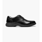 Nunn Bush KORE Pro Cap Toe Oxford Walking Shoes Black Leather 84944-001