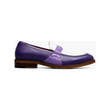 Stacy Adams Prichard Moc Toe Penny Slip On Shoes Purple  Multi 25693-540