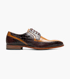 Stacy Adams Talamanco Bike Toe Oxford Animal Print Brown Multi 25788-249