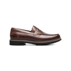 Nunn Bush Odin II Moc Toe Penny Loafer Shoes Burgundy 85154-601