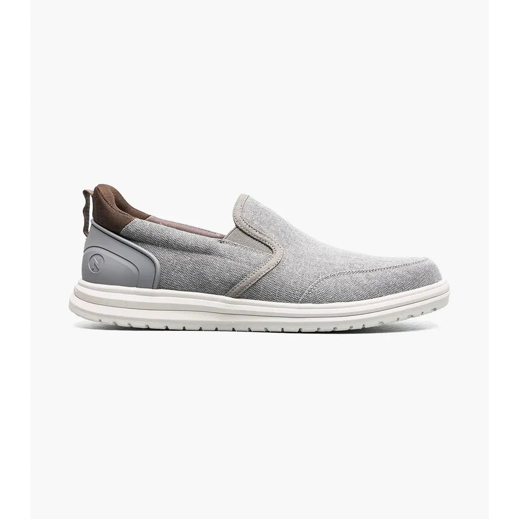 Nunn Bush Brew City EZ Hands Free Canvas Moc Toe Slip On Gray Multi 85165-062