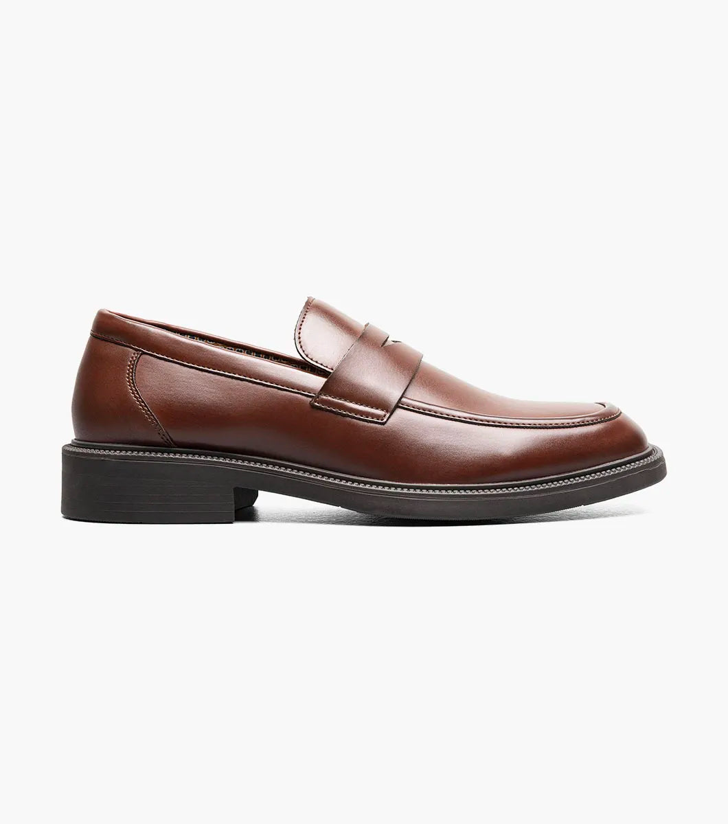Stacy Adams Everett Moc Toe Penny Slip On Brown 25790-200