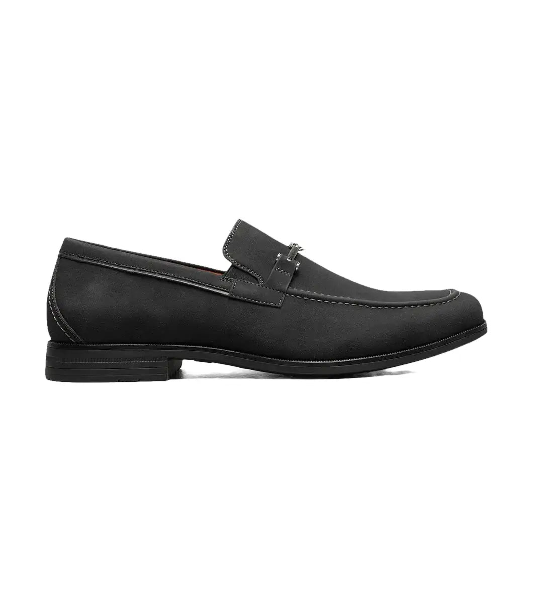 Stacy Adams Richardson Moc Toe Bit Slip On Shoes Black 25746-001