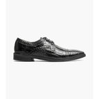 Stacy Adams Fiorentino Cap Toe Oxford Print Leather 25814-001 Black