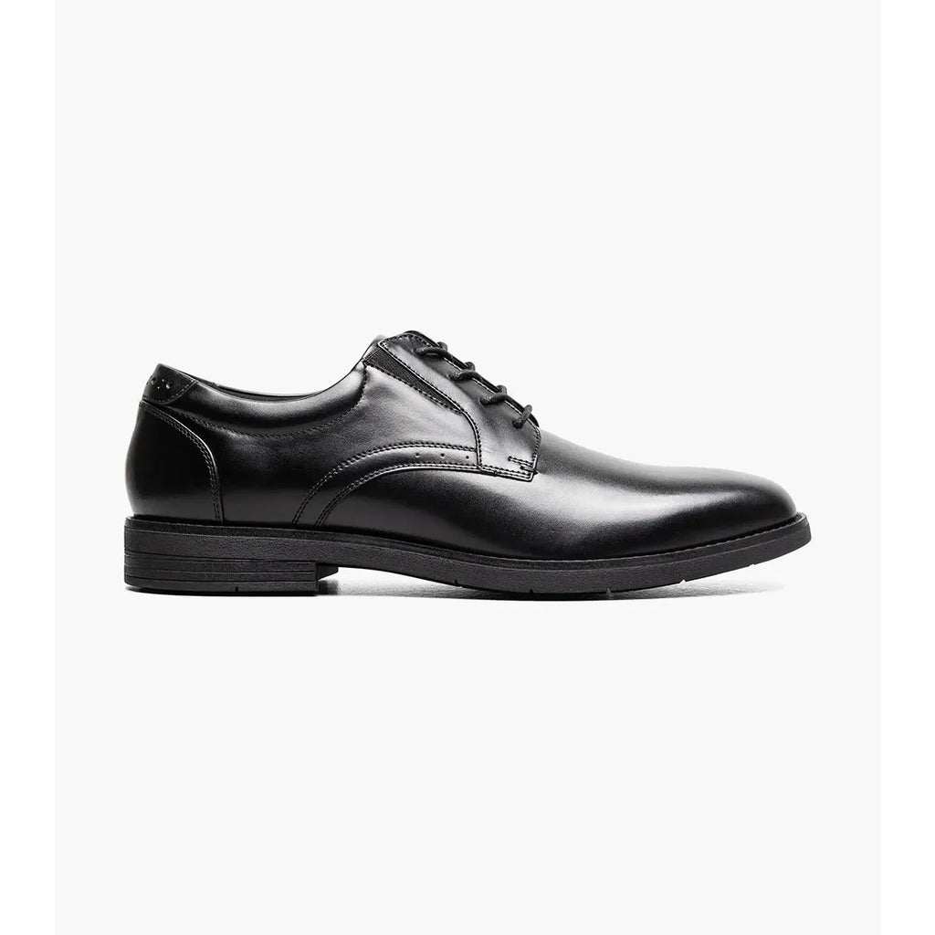 Nunn Bush Fitz Flex Plain Toe Oxford 85181-005 Black Smooth