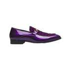 Stacy Adams Sprague Moc Toe Bit Slip On Shoes Purple 25732-542