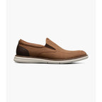 Nunn Bush Chase Casual Moc Toe Slip-On Walking Shoes Cognac Multi 85106-229